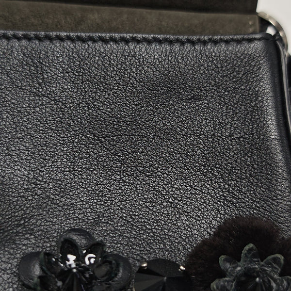 Calfskin Shoulder Bag Black