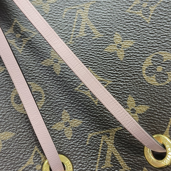NÉONOÉ MM Monogram Coated Canvas Brown