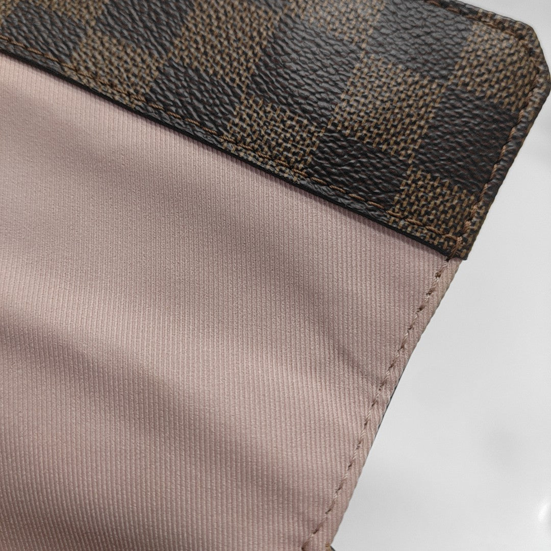 BOND STREET BB Damier Ebene Coated Canvas Brown