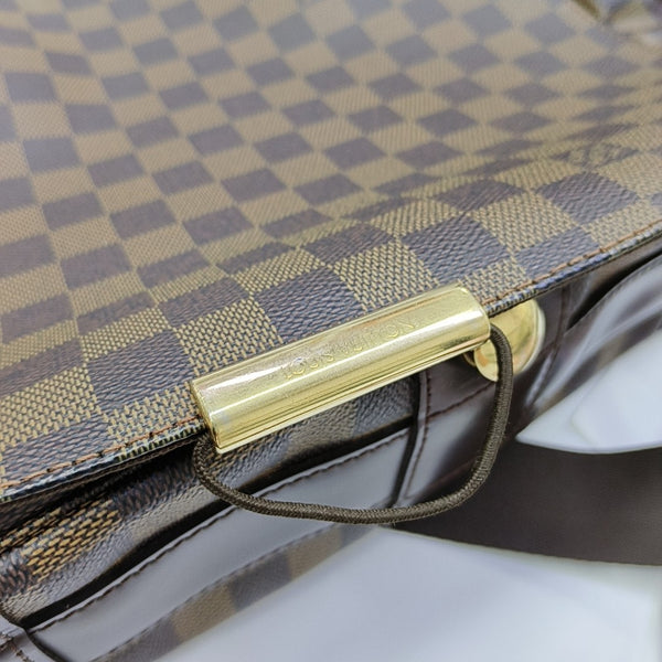BASTILLE Damier Ebene Coated Canvas Brown