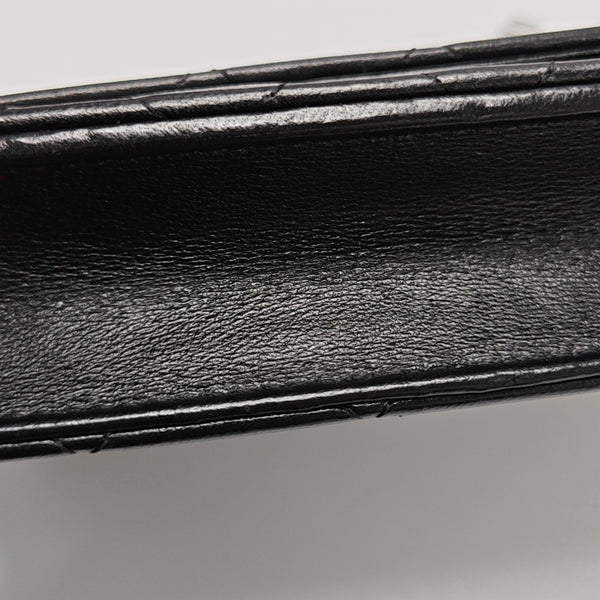 WOC Quilted Lambskin Black