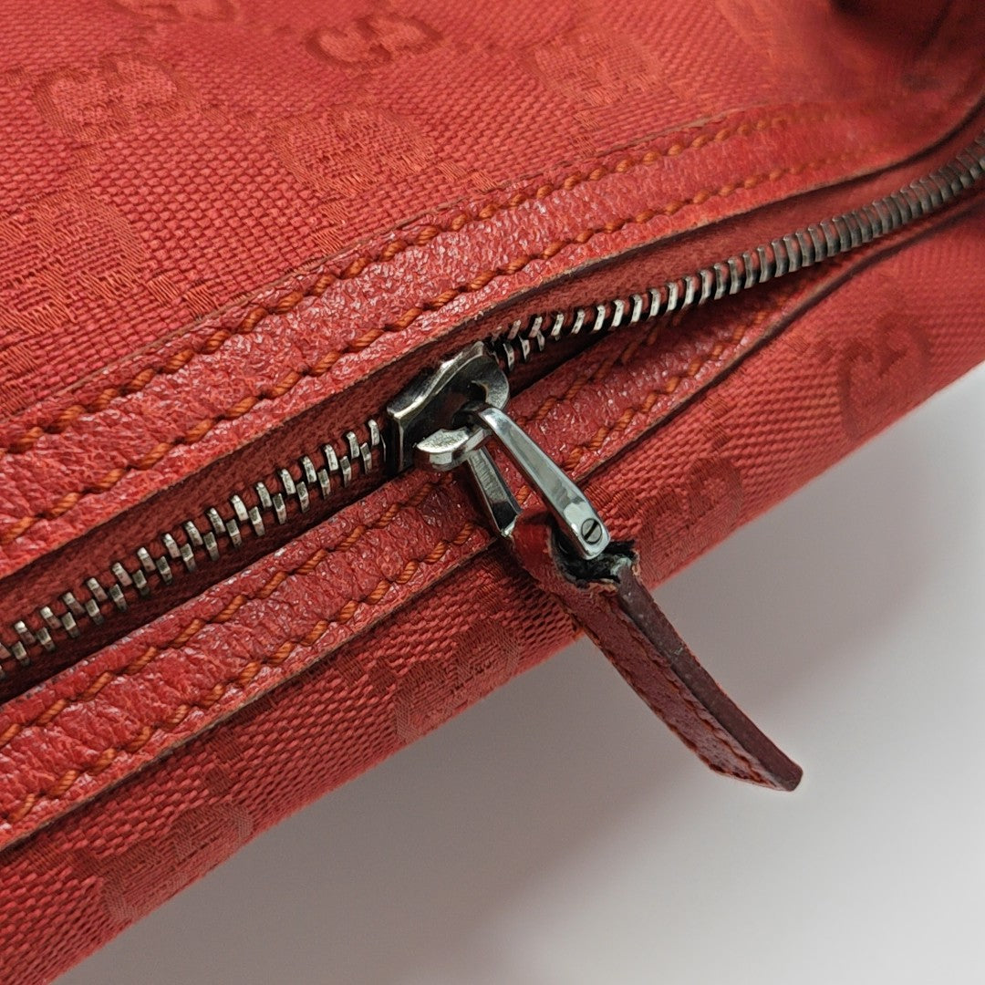 Monogram Canvas Top Handle Bag Red