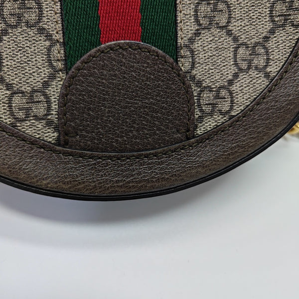 Ophidia Mini Monogram Coated Canvas Beige