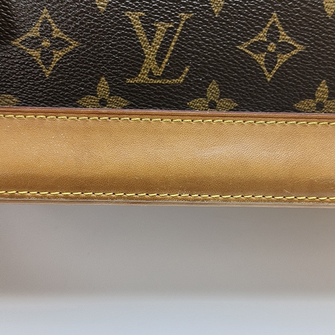 ALMA GM Monogram Coated Canvas Brown