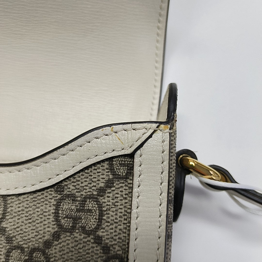 Horsebit 1955 Mini Coated Canvas Beige