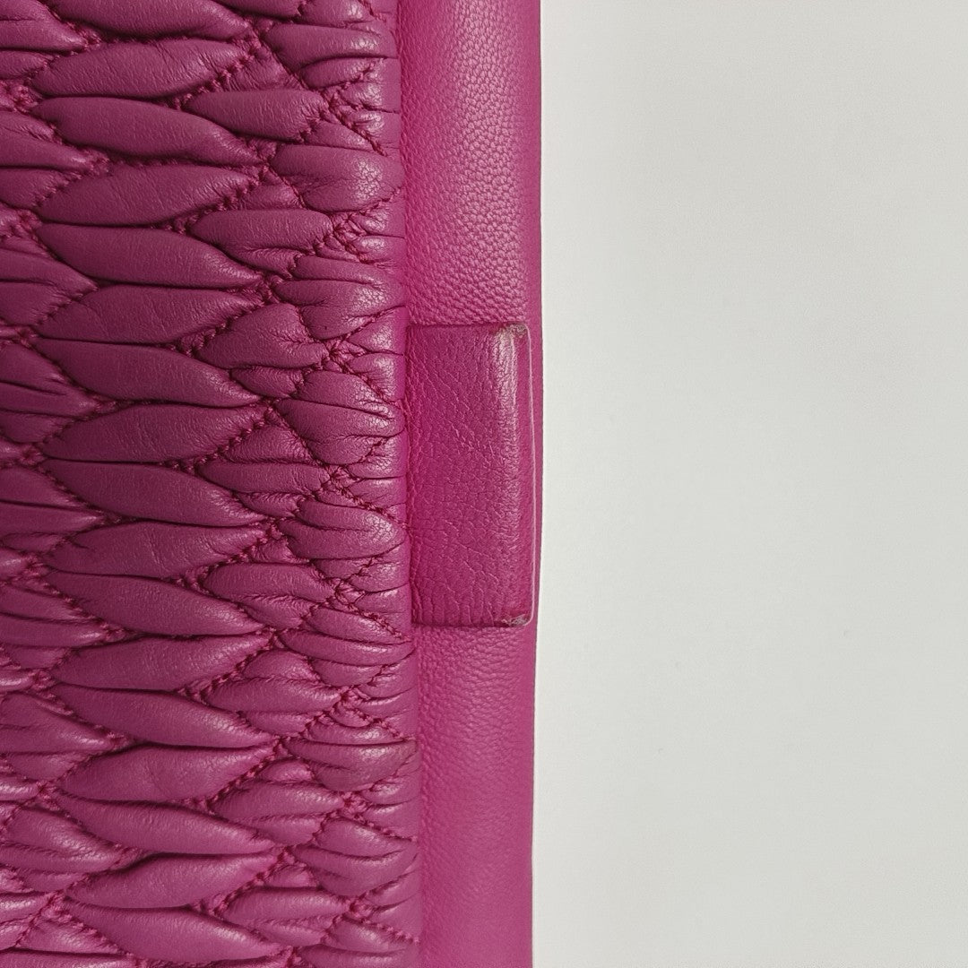 Matelassé Quilted Lambskin Pink