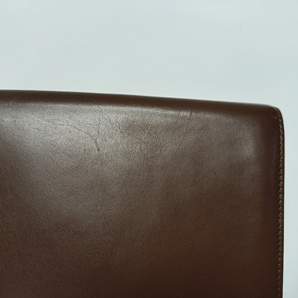 Calfskin Top Handle Bag Brown