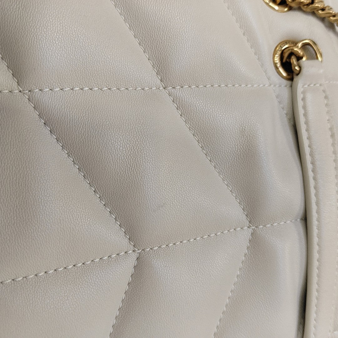 PUFFER Mini Quilted Lambskin Gray