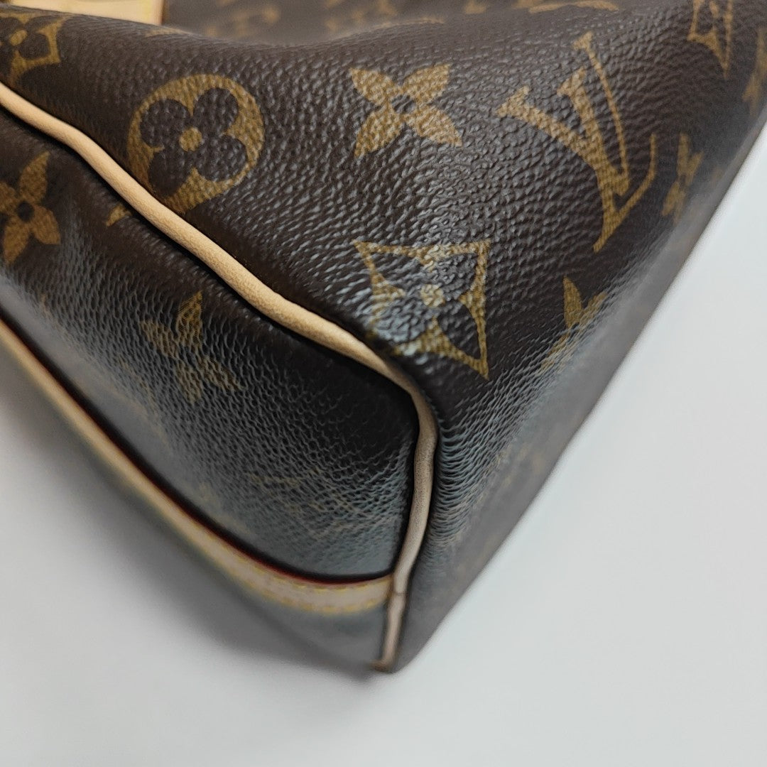 SPEEDY 25 Monogram Coated Canvas Brown