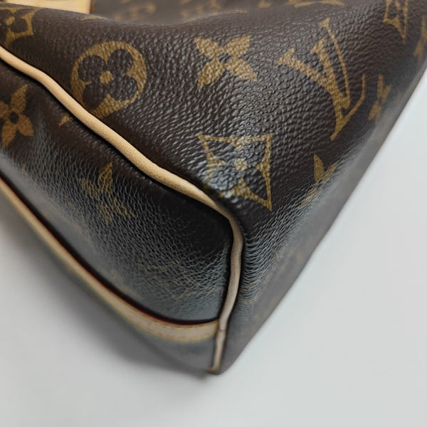 SPEEDY 25 Monogram Coated Canvas Brown