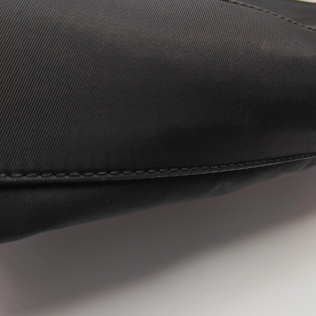 Nylon Shoulder Bag Black