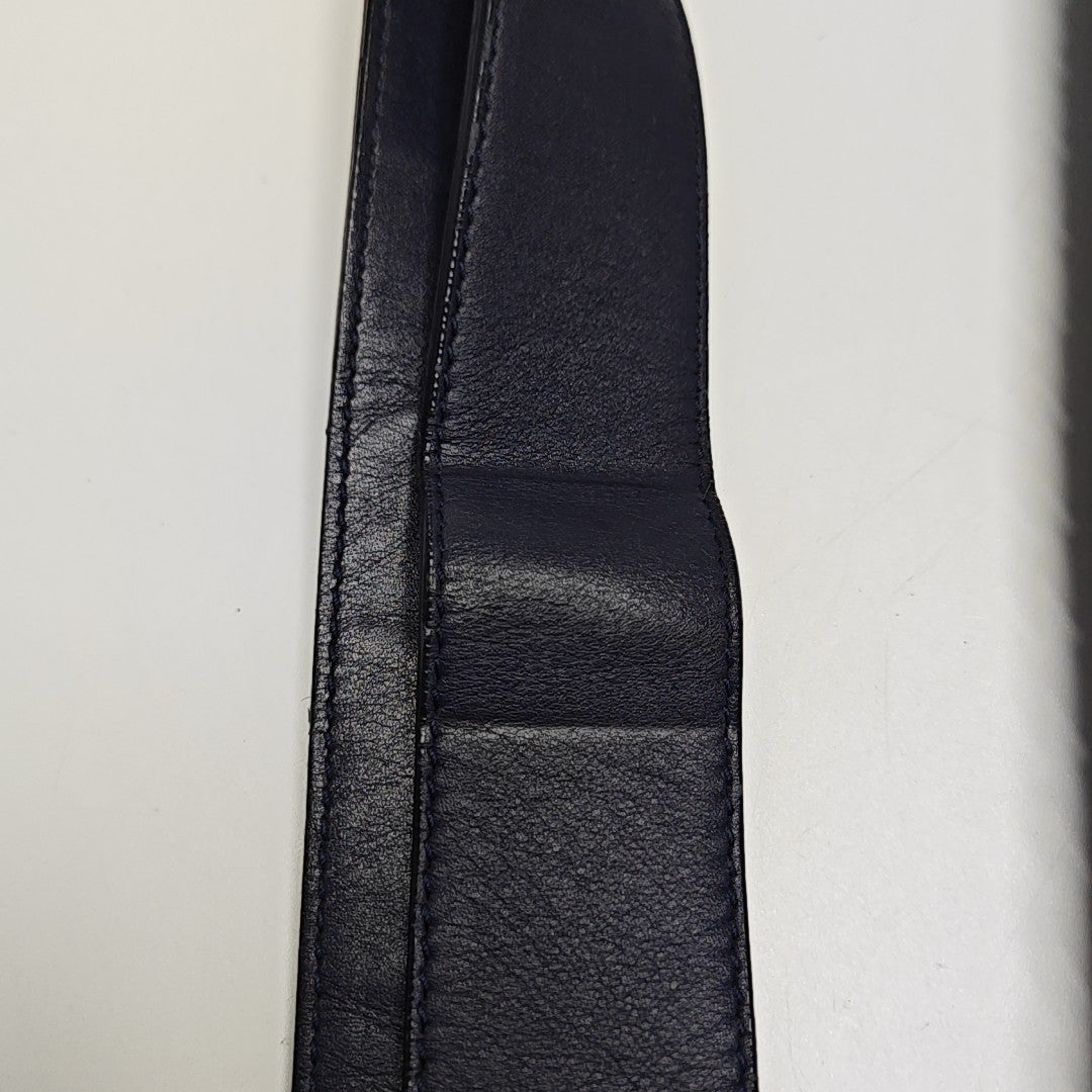 Calfskin Shoulder Bag Blue