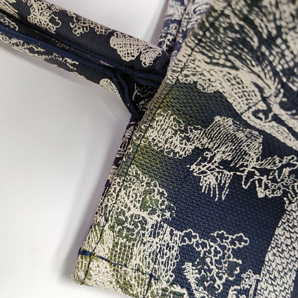 Book Tote Medium Fabric Blue
