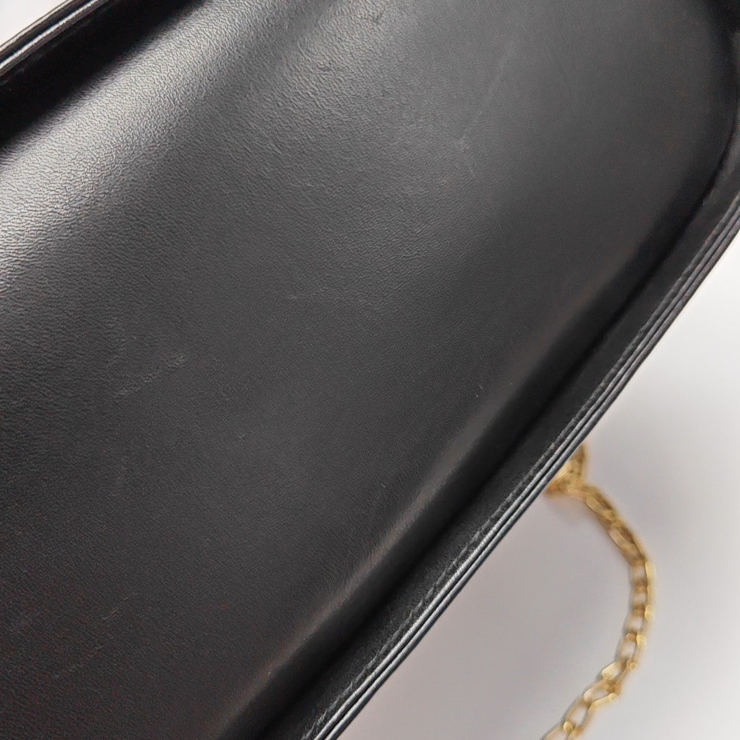 Calfskin Shoulder Bag Black