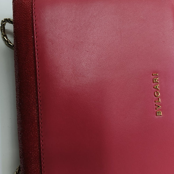 SERPENTI FOREVER Small Stingray Leather Pink