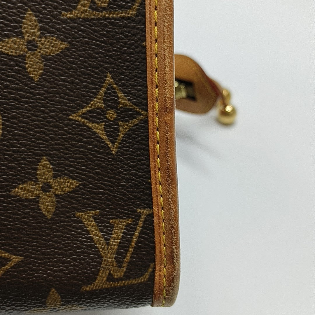 POPINCOURT Monogram Coated Canvas Brown