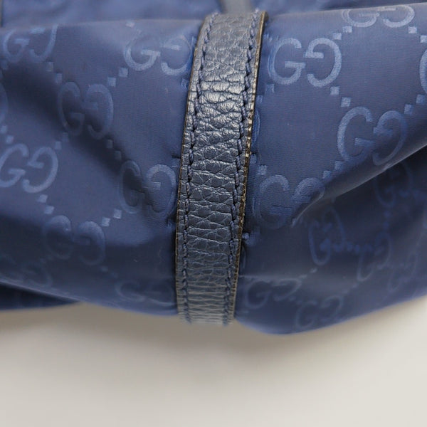 Monogram Nylon Tote Bag Blue