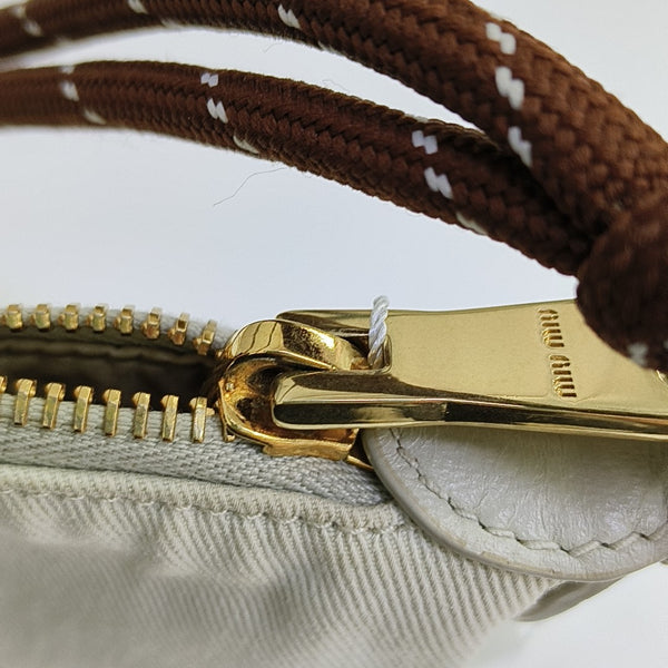 Canvas Top Handle Bag White