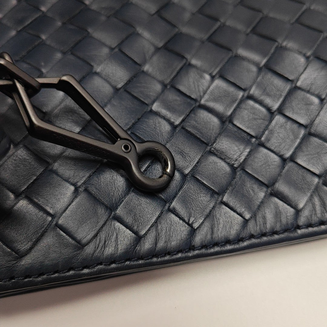 Calfskin Shoulder Bag Blue
