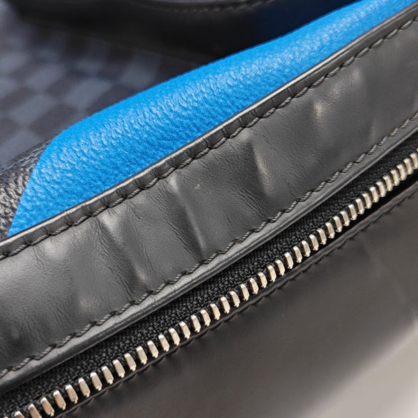 JOSH Damier Graphite Coated Canvas Black