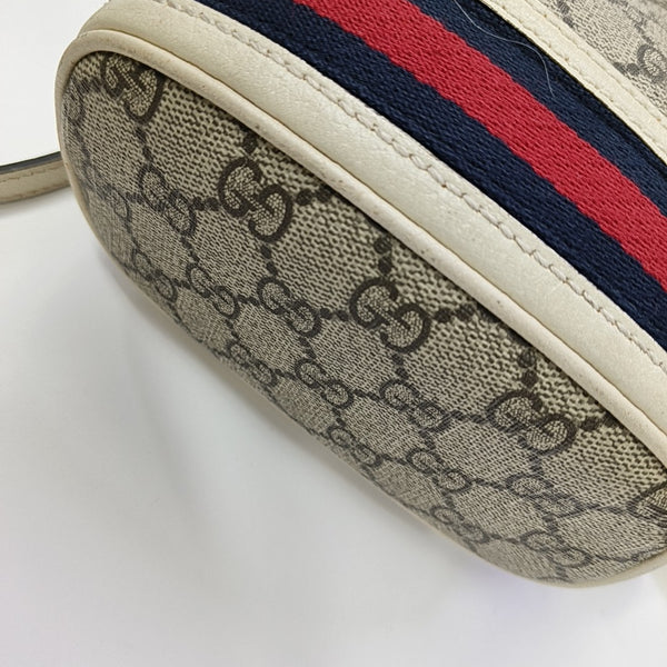 Ophidia Mini Monogram Coated Canvas Beige