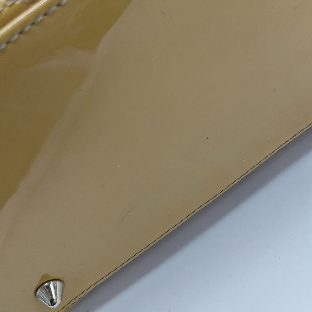 Lady Dior Medium Cannage Patent Leather Yellow