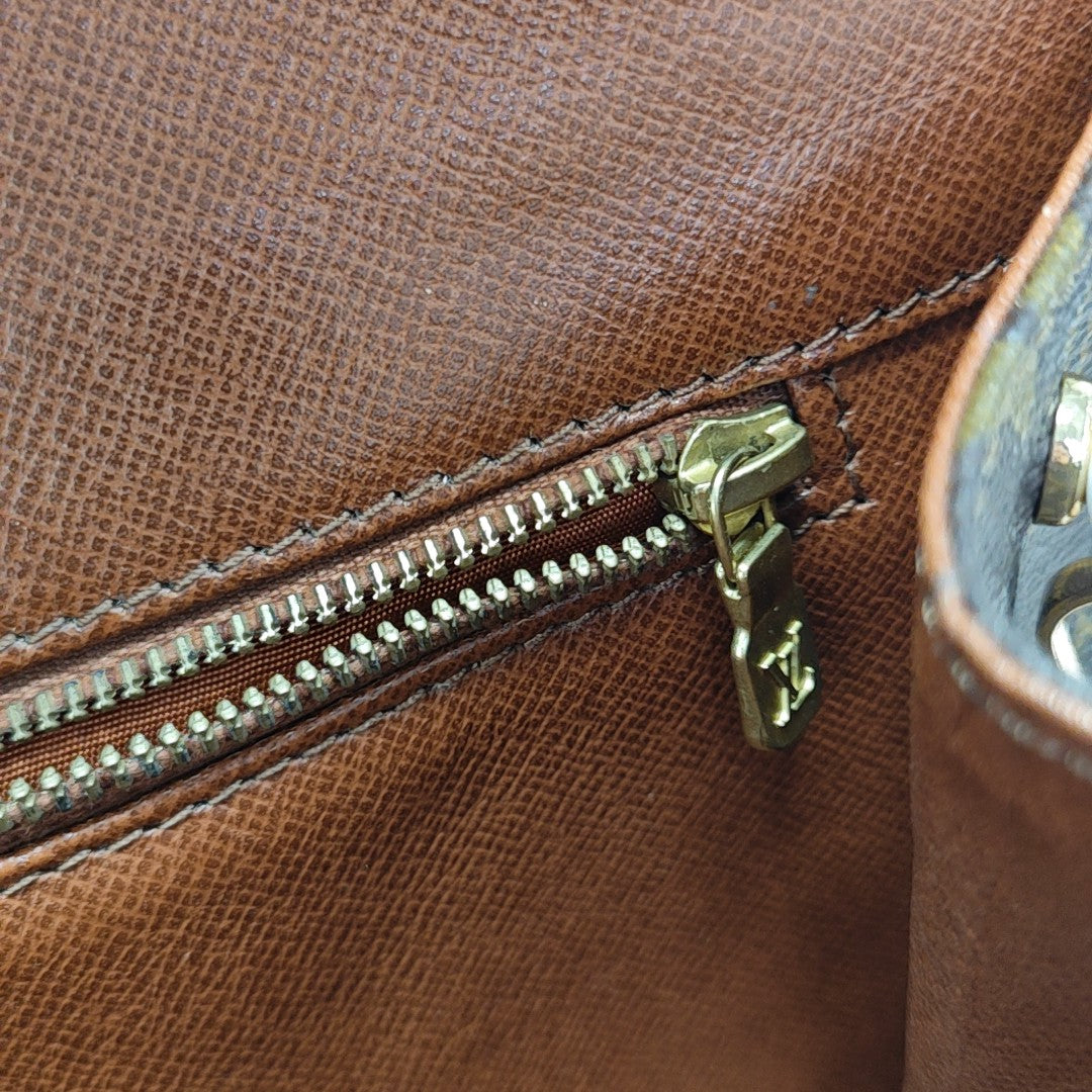 DAME GM Monogram Coated Canvas Brown