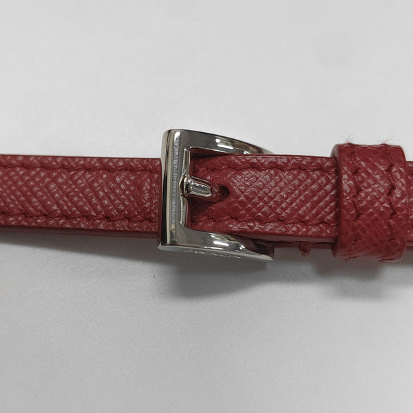 Saffiano Calfskin Shoulder Bag Red