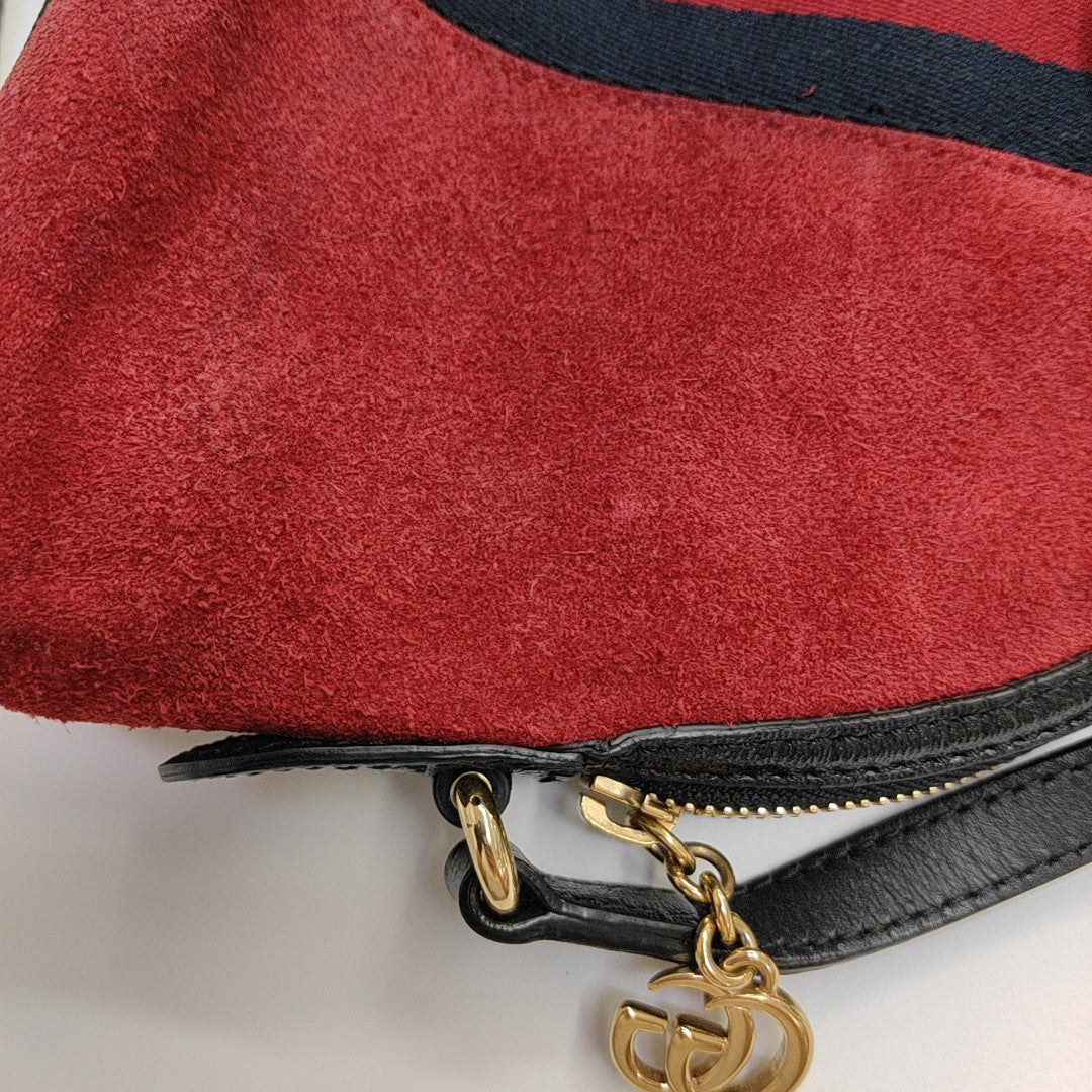 Ophidia Small Suede Red