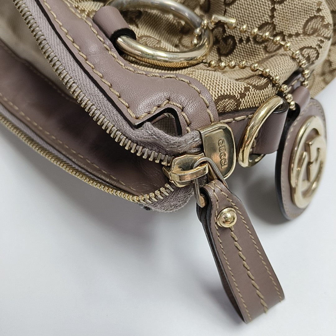 Sukey Monogram Canvas Beige