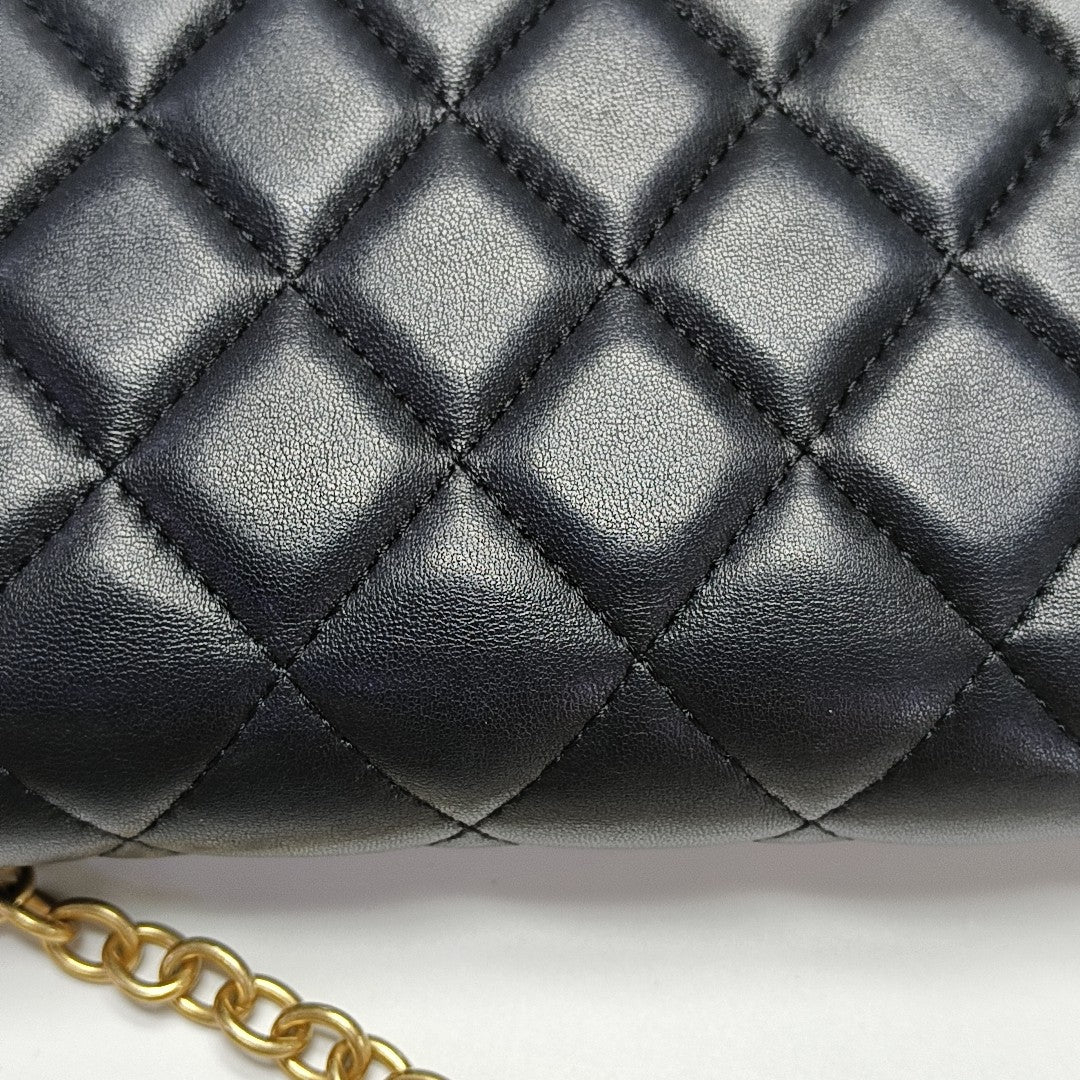 Quilted Lambskin Black