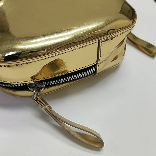 Calfskin Shoulder Bag Gold