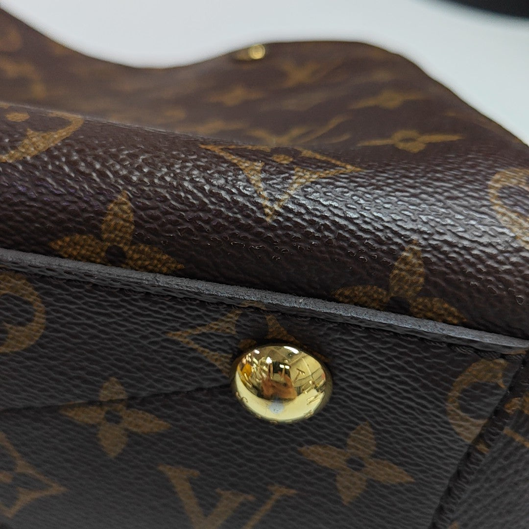 MONTAIGNE BB Monogram Coated Canvas Brown