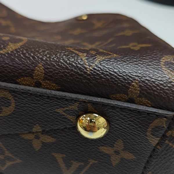 MONTAIGNE BB Monogram Coated Canvas Brown