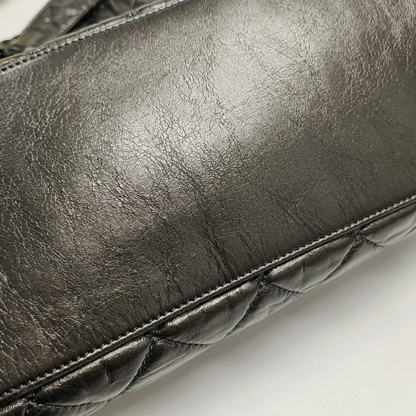 CHAIN ME Quilted Calfskin Gray