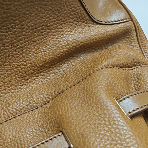 Calfskin Shoulder Bag Brown