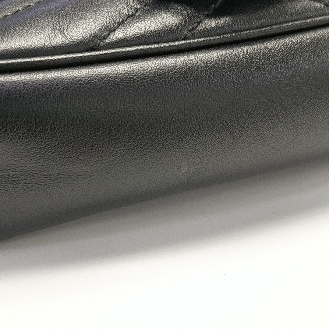 GG Marmont Mini Quilted Calfskin Black