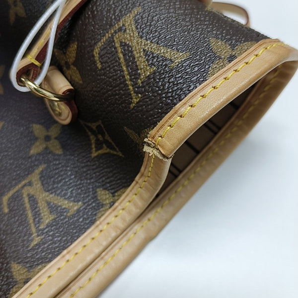 NEVERFULL MM Monogram Coated Canvas Brown
