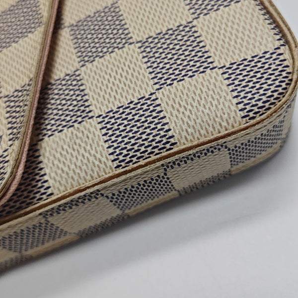 FÉLICIE Damier Azur Coated Canvas White