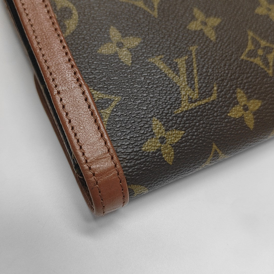 DAME Monogram Coated Canvas Brown