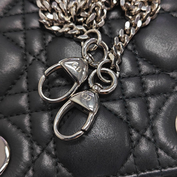 Lady Dior Mini Quilted Calfskin Black