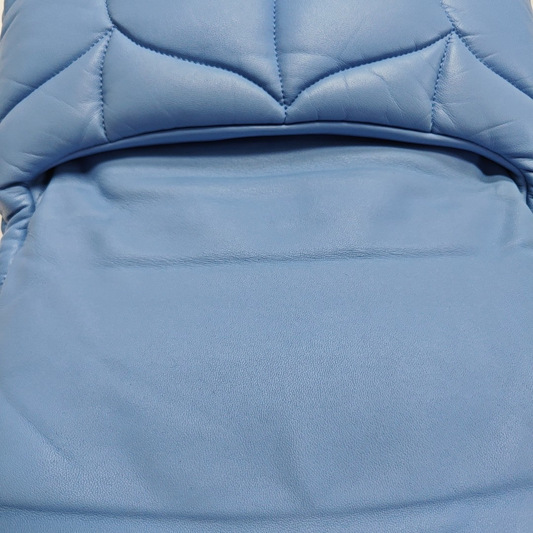 Quilted Lambskin Shoulder Bag Blue