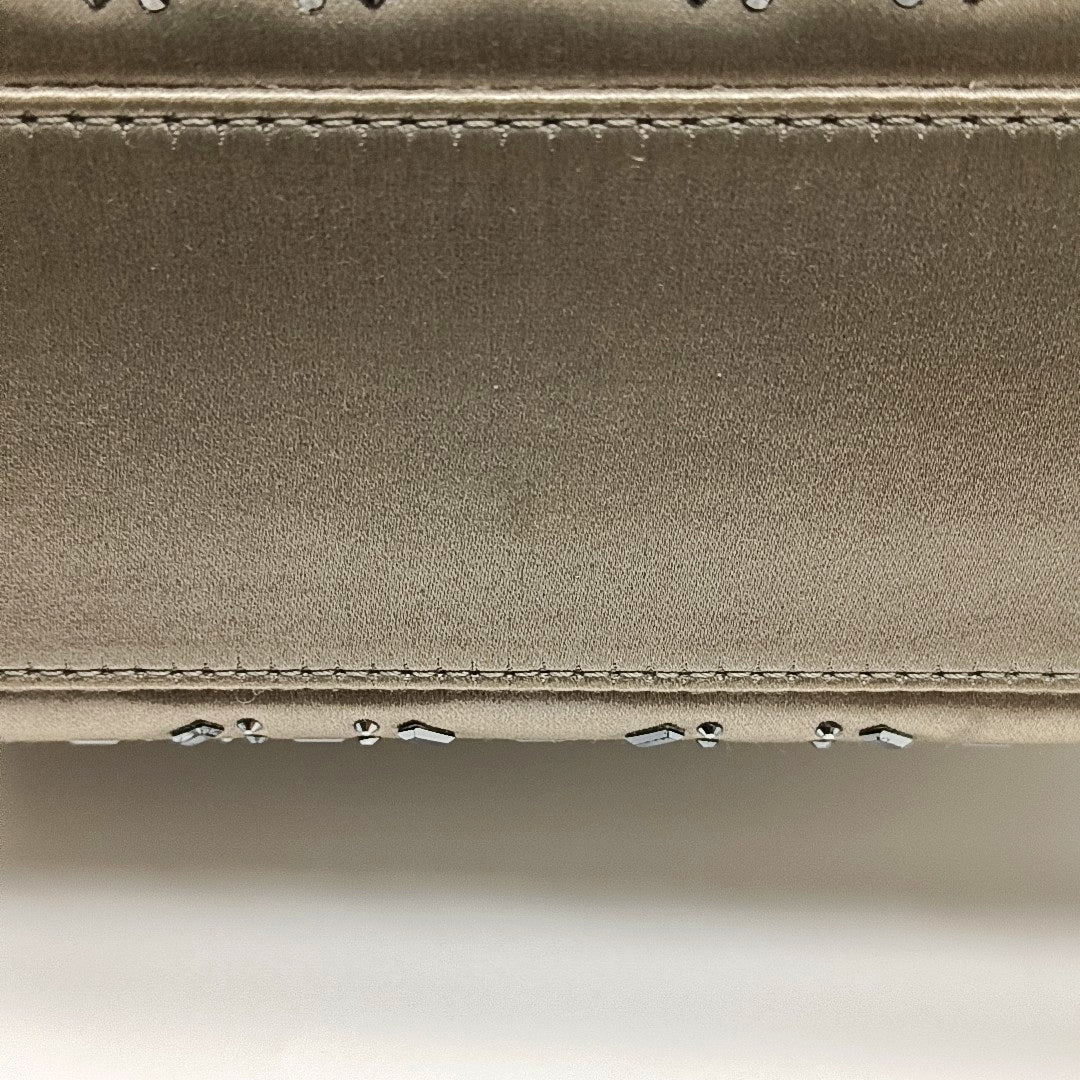 Authenticated pre-owned  Lady Dior Mini Cannage Silk Satin Gray - Tote Bag at Looply