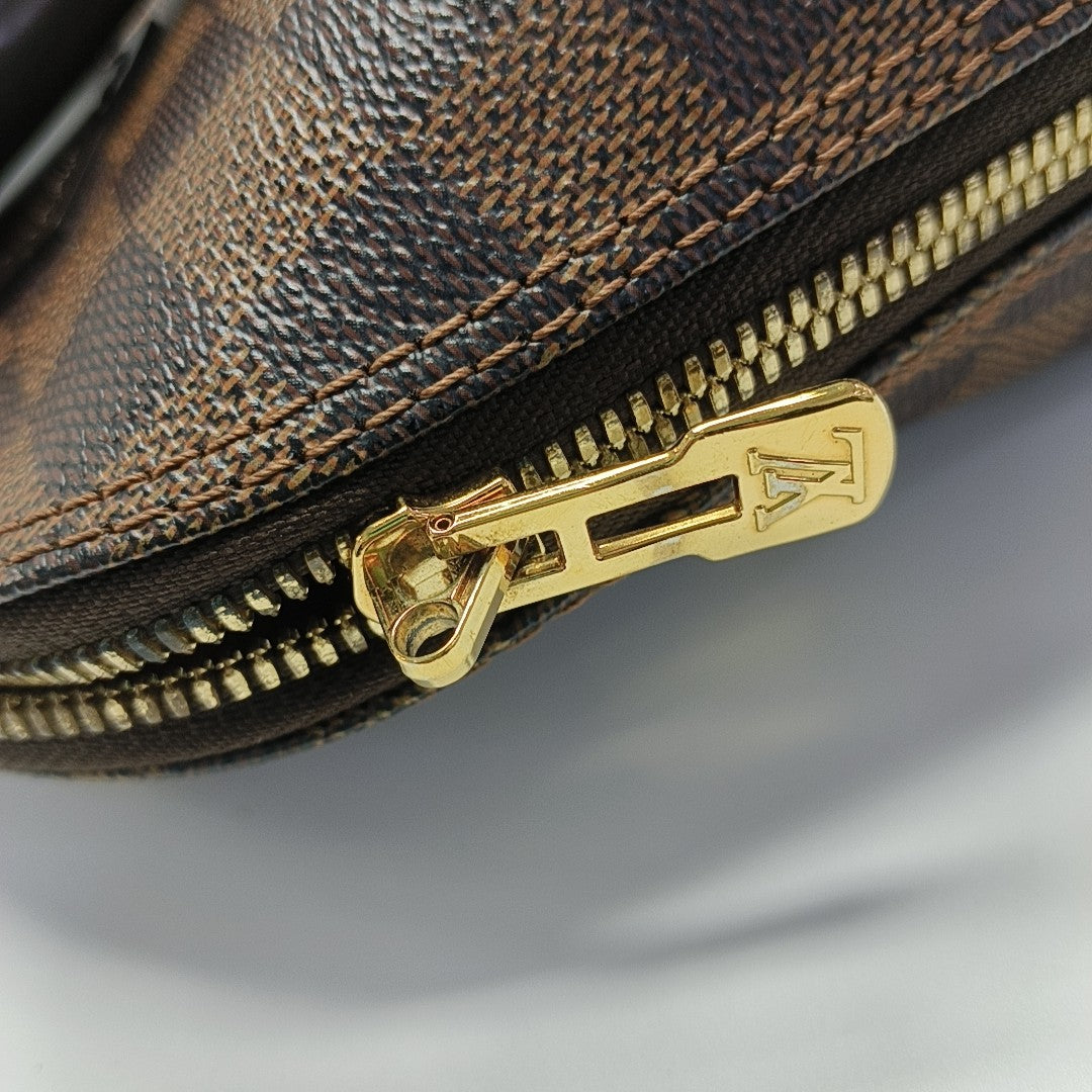 ALMA BB Damier Ebene Coated Canvas Brown