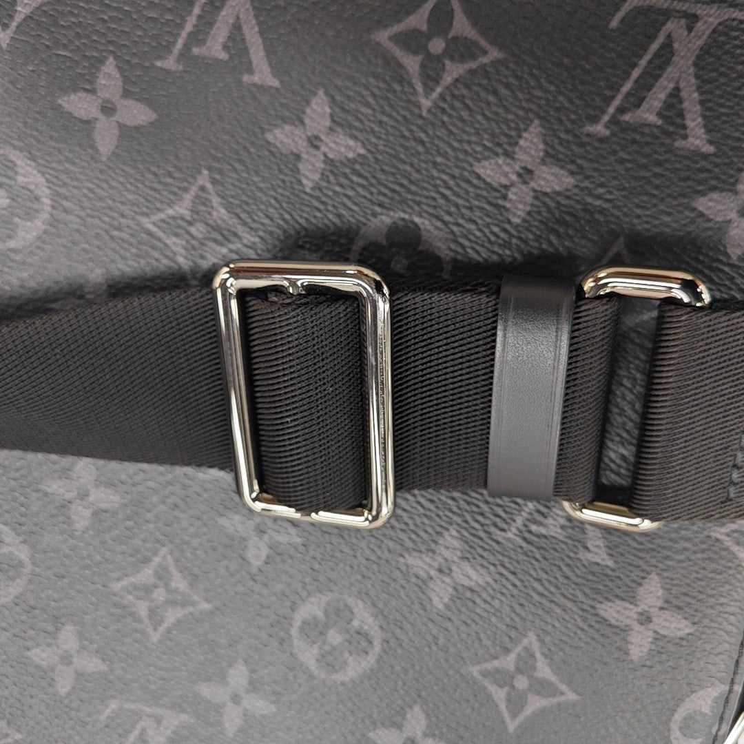 DISTRICT MM Monogram Coated Canvas Black