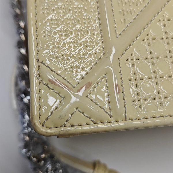 Diorama Small Cannage Calfskin Yellow