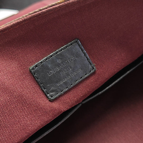 BASS MM Monogram Coated Canvas Brown