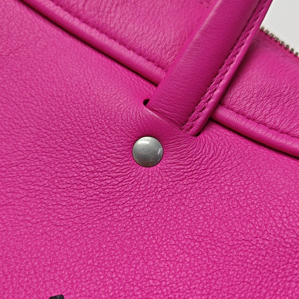 Triangle Small Calfskin Red