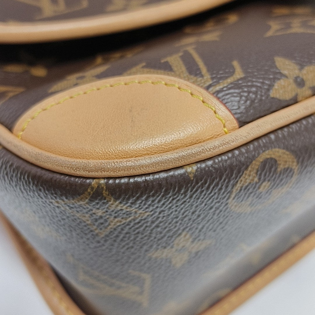 DIANE Monogram Coated Canvas Brown