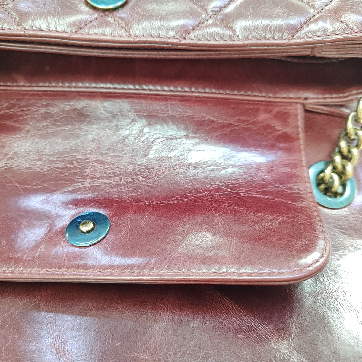 PREFECT EDGE Quilted Calfskin Red